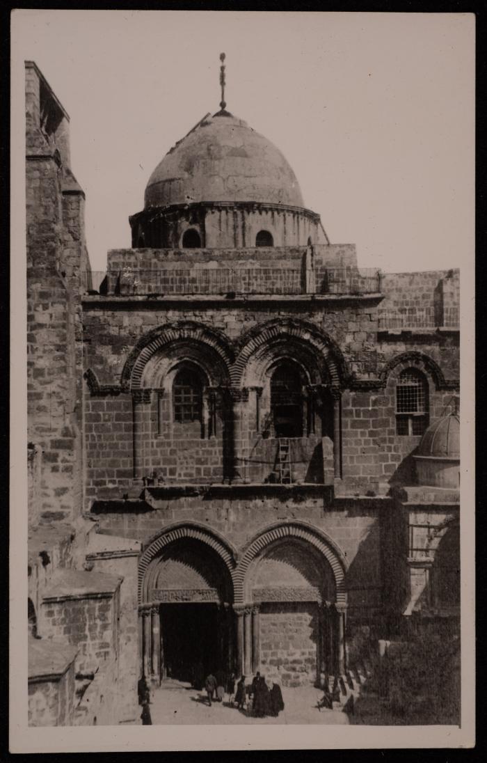 A Photograph of the Church of the Holy Sepulchre in Occupied Jerusalem Old City 