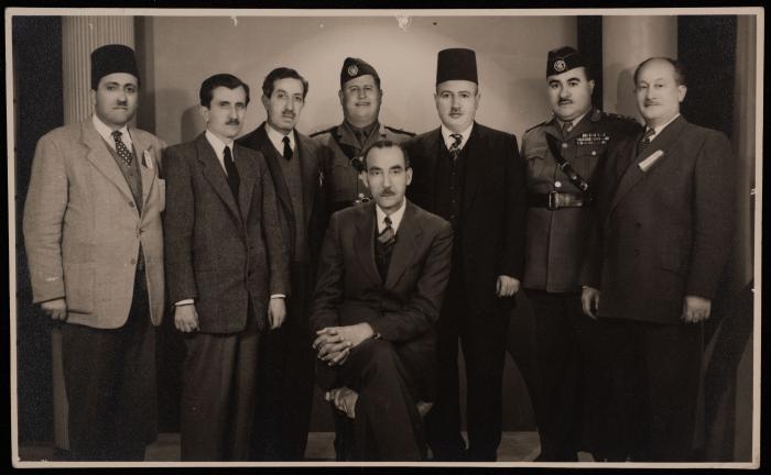 Anton Albina and Some Governmental Persons in Jerusalem, March 1956
