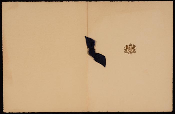 A Christmas Postcard from the Office of the High Commissioner of Palestine to Musa al-Alami, Jerusalem, 1935