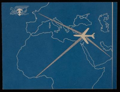 A Postcard from Air Liban to Musa al-Alami, Beirut 