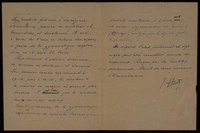 A Medical Report for Musa Alami, 9 August 1921