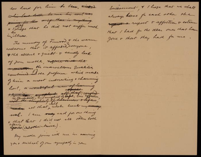 A Letter of Condolences from Musa Alami, 1926