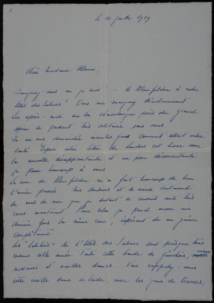 رسالة إلى زوجة موسى العلمي