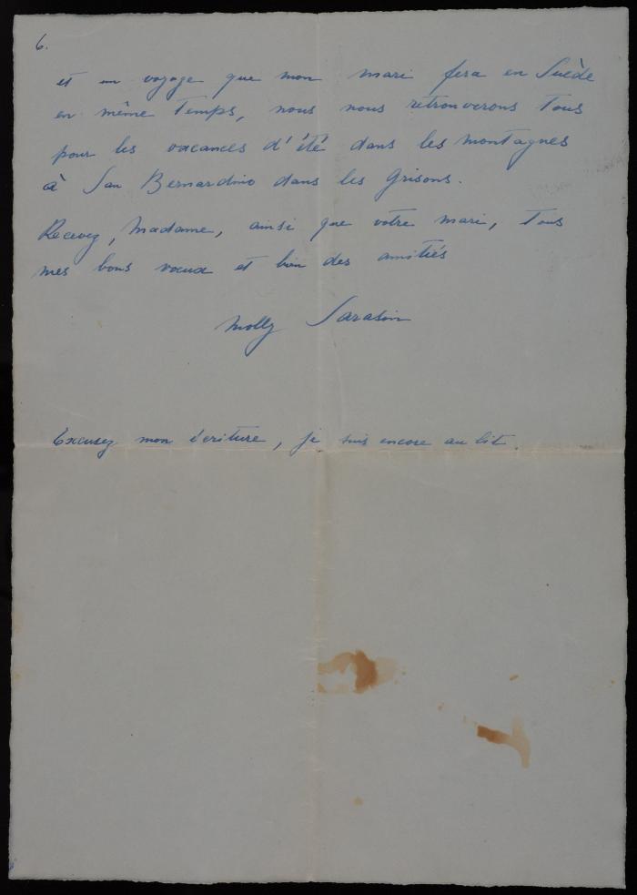 رسالة إلى زوجة موسى العلمي