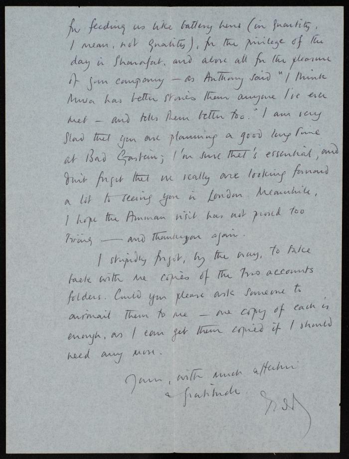 A Letter from London to Mousa al-Alami, 27 March 1978