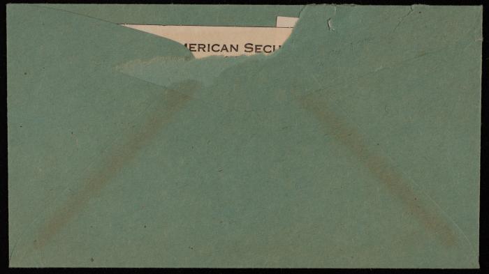 A Cheque by the American Security and Trust Company in Washington to Musa Alami, 8 June 1948