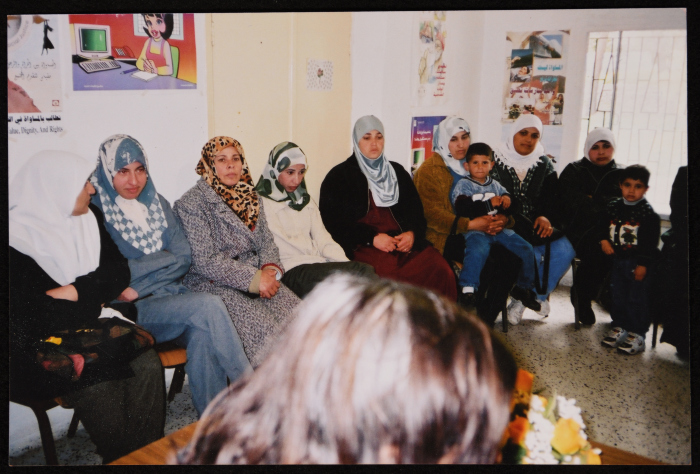 صورة من فعالية لاتحاد لجان العمل النسائي
