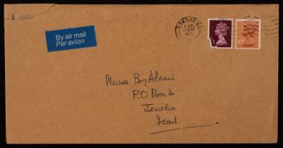An Envelope Addressed to Musa Alami, London, 19 November 1977