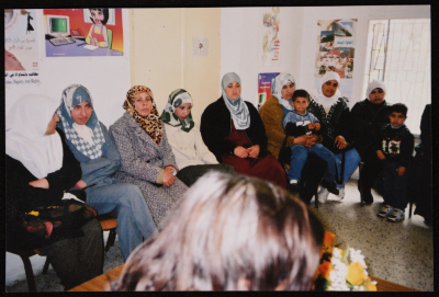 صورة من فعالية لاتحاد لجان العمل النسائي
