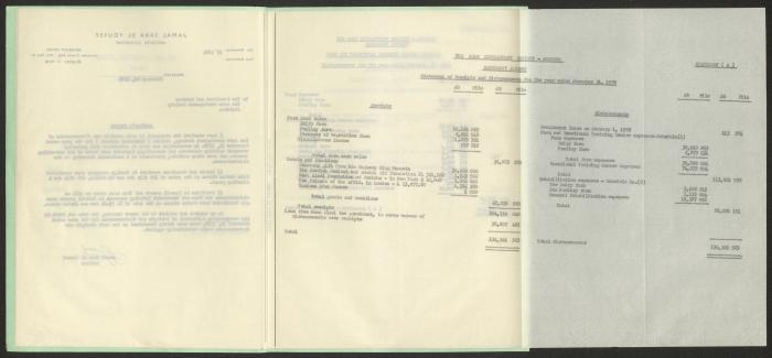 بيان المقبوضات والمدفوعات لجمعية المشروع الإنشائي العربي،31  كانون الأول 1978