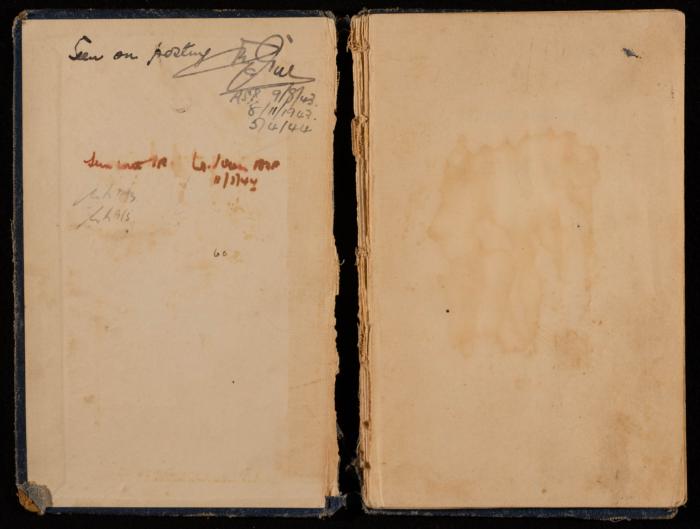 دفتر سجل خدمة لسعادة الجلاد، القدس، 1932