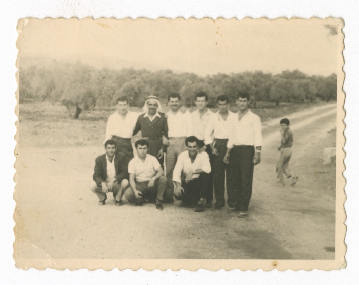 A photo of Palestinian men