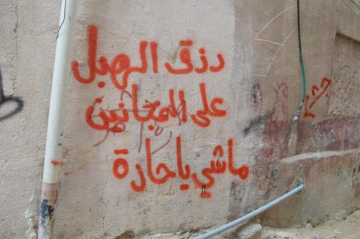 Different Slogans and Phrases On a Wall in ad-Dheisheh Camp, Bethlehem, 2015
