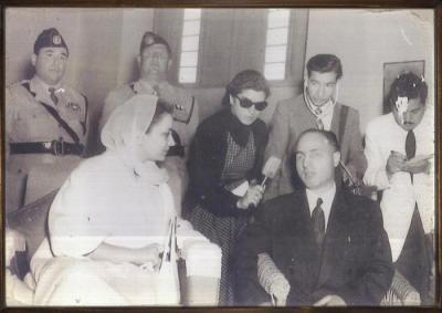 Saadeh al-Jallad with Queen Dina, Jordan 