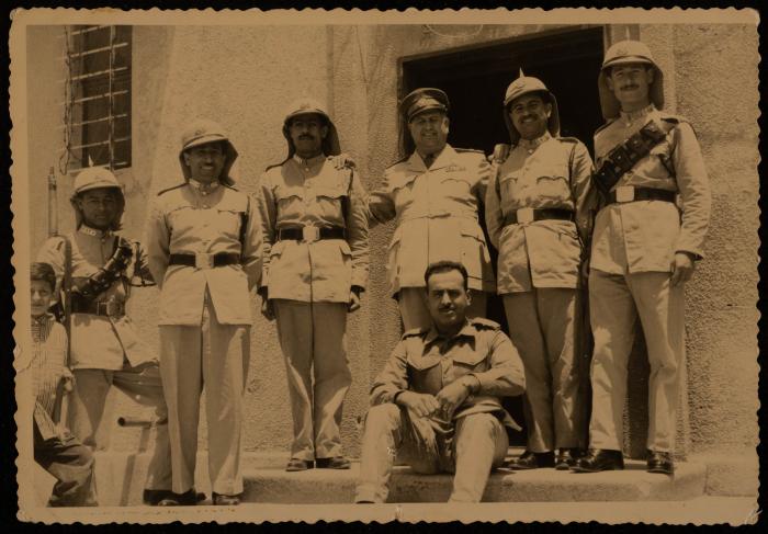 Saadeh al-Jallad in ar-Ramtha During an Inspection Tour on the Jordanian Borders