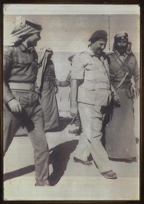 Saadeh al-Jallad with a Group of the Jordanian Badia Force