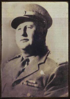Saadeh al-Jallad During His Service in the Palestinian Police Force 