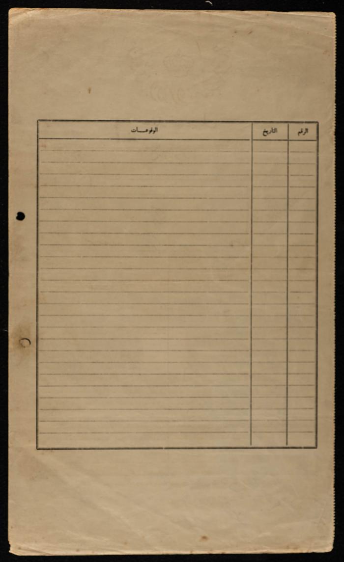 A Land Registration Document Owned by Thiab Mahmoud Zaid 