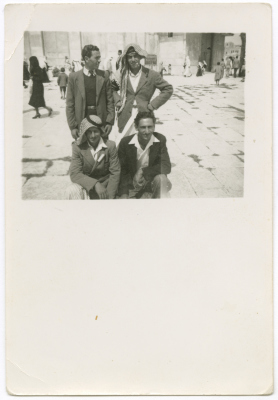 Men at al-Aqsa Mosque Square 