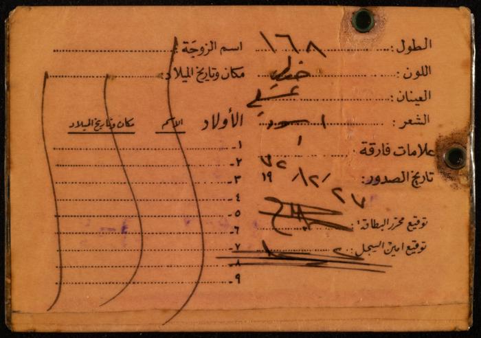 هوية اردنية شخصية لسعيد محمد ذياب زيد الكيلاني  