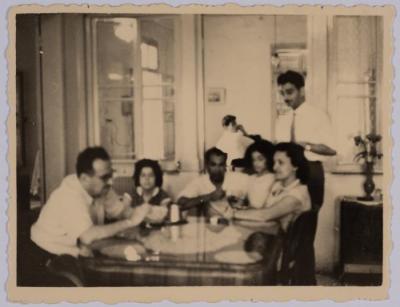 Hanna Nakkarah with Friends, Haifa, 1963