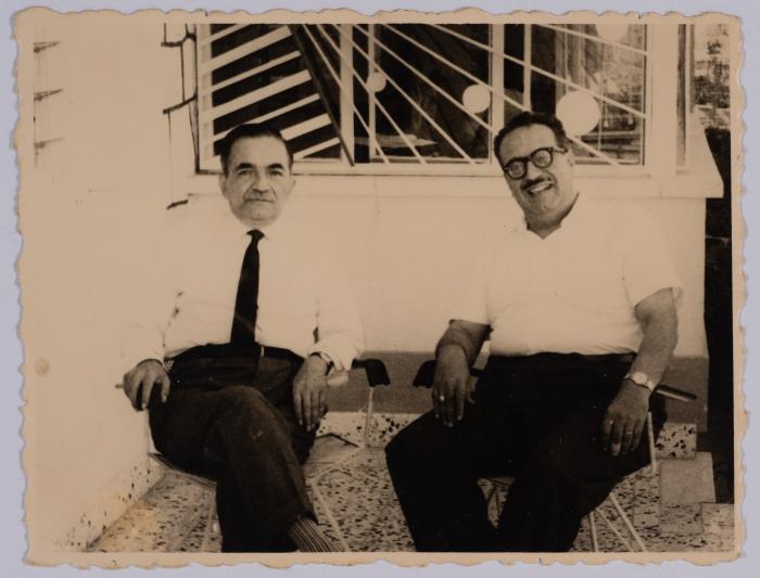 Hanna Nakkarah and His Brother-in-law, Cyprus, 1961