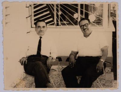 Hanna Nakkarah and His Brother-in-law, Cyprus, 1961