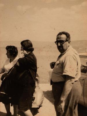 Hanna Nakkarah with Wife Alice Nakkarah, Tiberias, 1965
