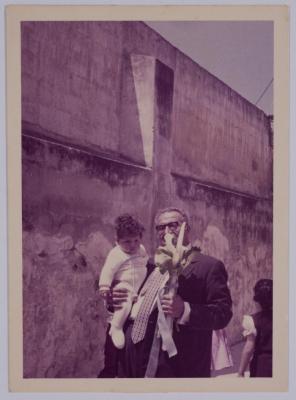 Hanna Nakkarah and His Grandchild Bashir Abu Minna, Haifa, 1973