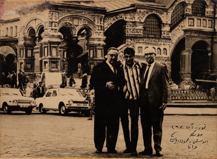 Hanna Nakkarah, Mahmoud Darwish and Abd al-Karim al-Karmi, Moscow, 1970