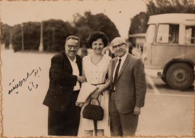 Hanna Nakkarah and Abd al-Karim al-Karmi, in Moscow, 1970
