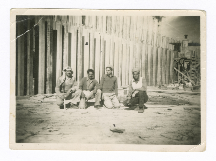 Construction Workers at the Construction Site of al-Ma'shar Hospital in al-Abdali, Jordan