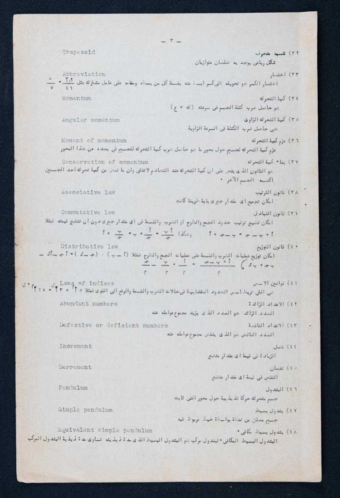 Fouad I Arabic Language Community Meeting Minutes on 28 January 1952