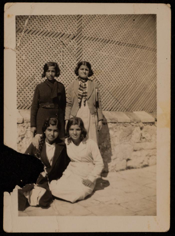 A Group Portrait of Unknown Girls 