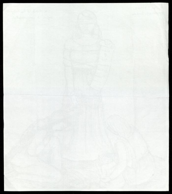 رسم بالرصاص لفاطمة المحب