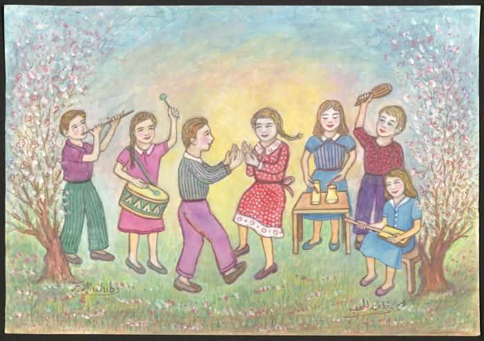 لوحة فنية لفاطمة المحب 