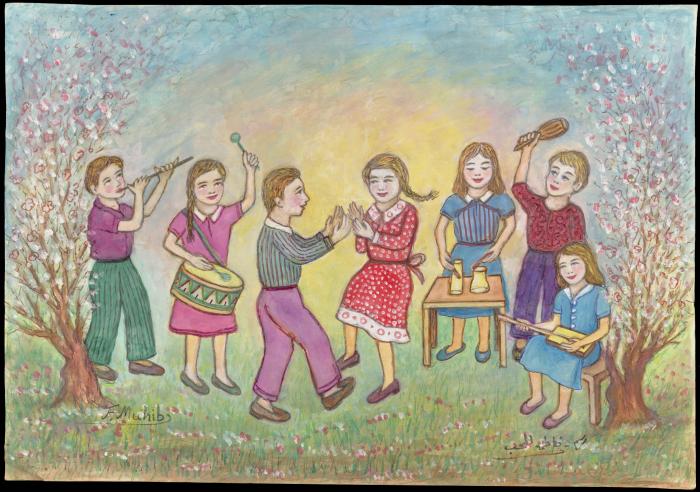 لوحة فنية لفاطمة المحب 