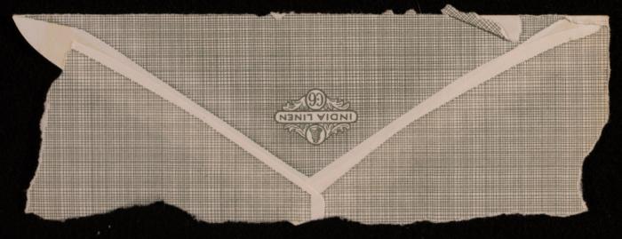 A Paper Clipping of a Letter Envelope of an Address in Norway