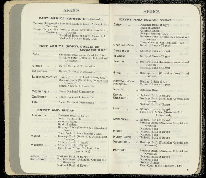 A Booklet by Midland Bank for Musa Alami, 19 October 1946