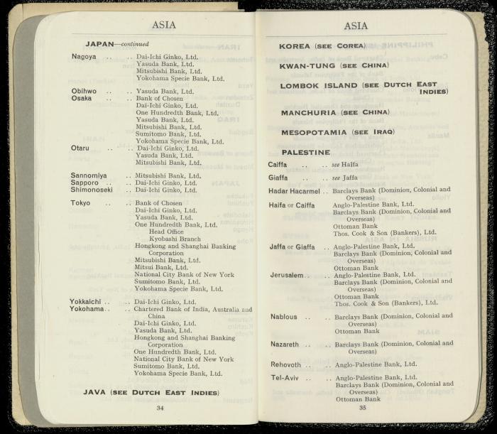 A Booklet by Midland Bank for Musa Alami, 19 October 1946