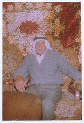 A Portrait of Mohammad Ibregeith in His House, Beit Ummar- Hebron, 1995 