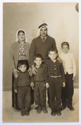 Mohammad and Nimeh Ibregeith with Their Sons Hussain, Zein, Zuheir and Suhail, 1968 