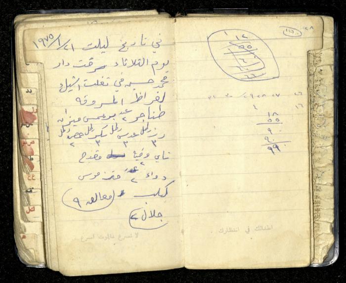 Agenda for Mohammad Ibregeith, Beit Ummar