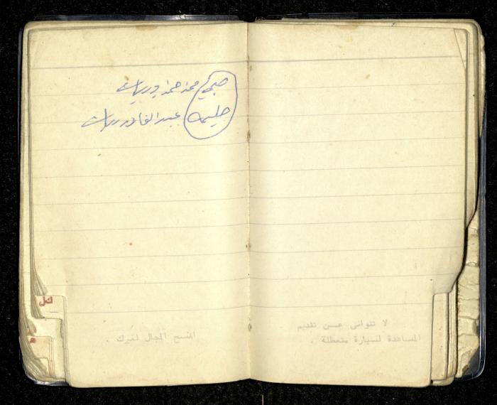 Agenda for Mohammad Ibregeith, Beit Ummar