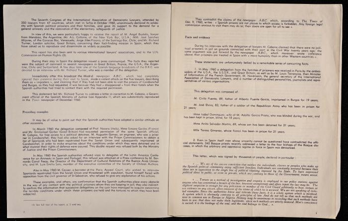 ملخص مؤتمر رابطة الحقوقيين الديمقراطيين العالمية، 1961