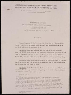 Summary of IADL Conference, Paris, 1979