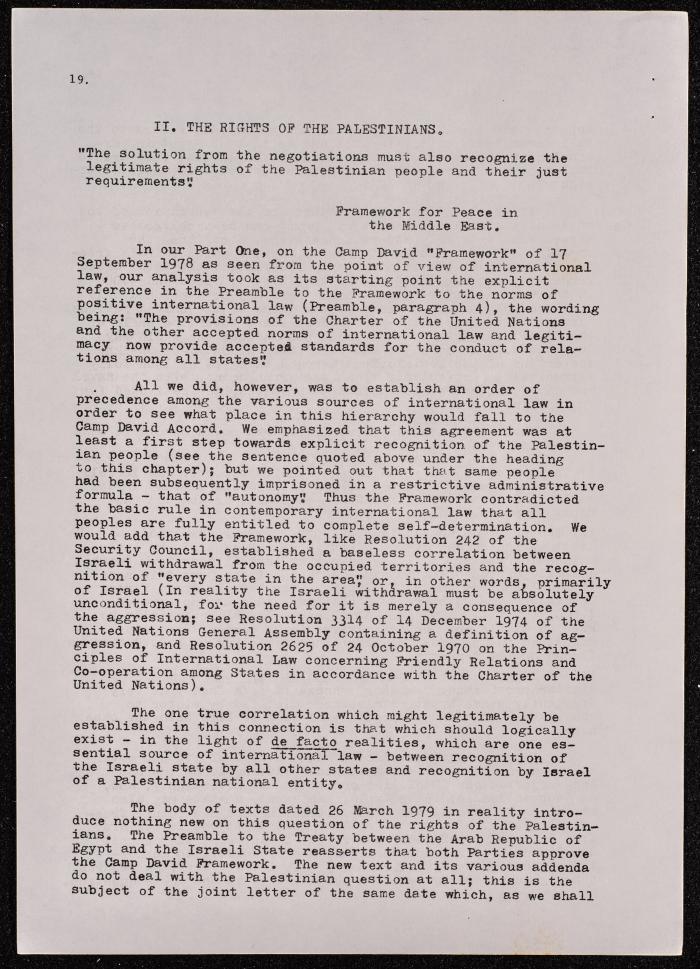 A Document on the Camp David Accords, 1978 
