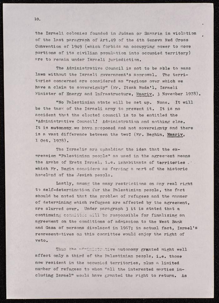 A Document on the Camp David Accords, 1978 