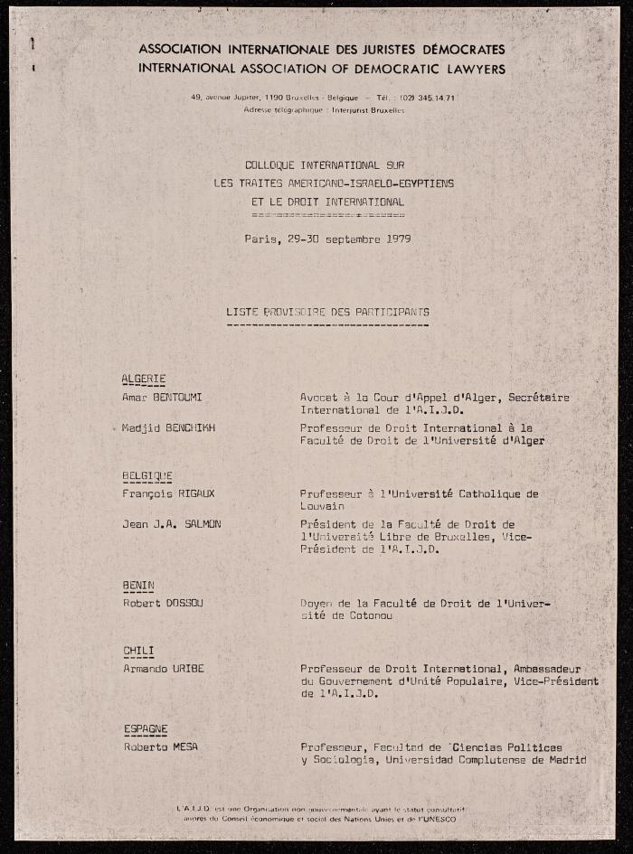 Conference on the American-Israel-Egypt Agreement, 1979