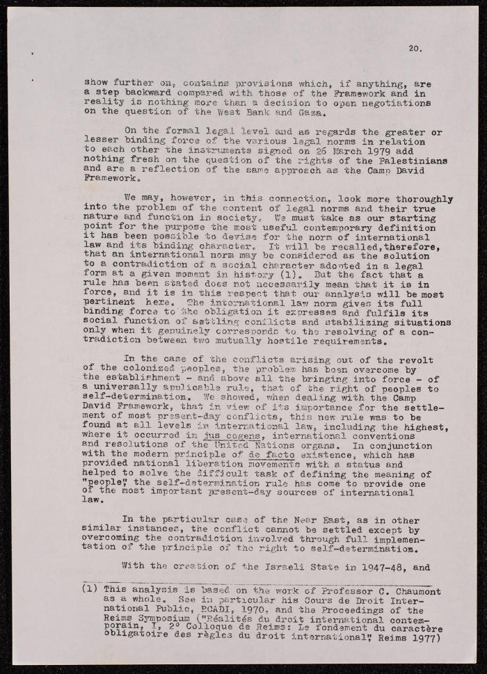 A Document on the Camp David Accords, 1978 